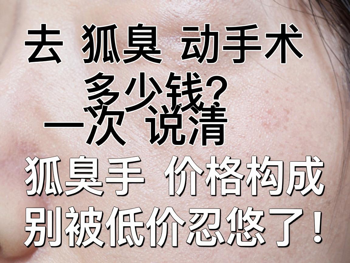 去狐臭动手术多少钱？一次说清狐臭手术价格构成，别被低价忽悠了！