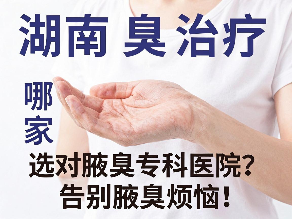 湖南腋臭治疗哪家医院好？选对腋臭专科医院，告别腋臭烦恼