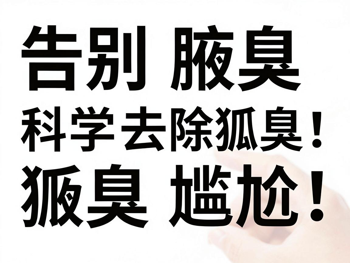 告别腋臭尴尬！科学去除狐臭的3大有效方法，让你彻底远离狐臭烦扰