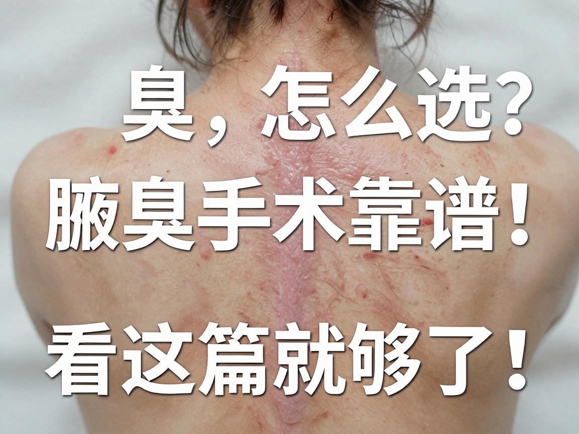 腋臭手术医院怎么选？这3家医院靠谱，腋臭手术医院看这篇就够了！