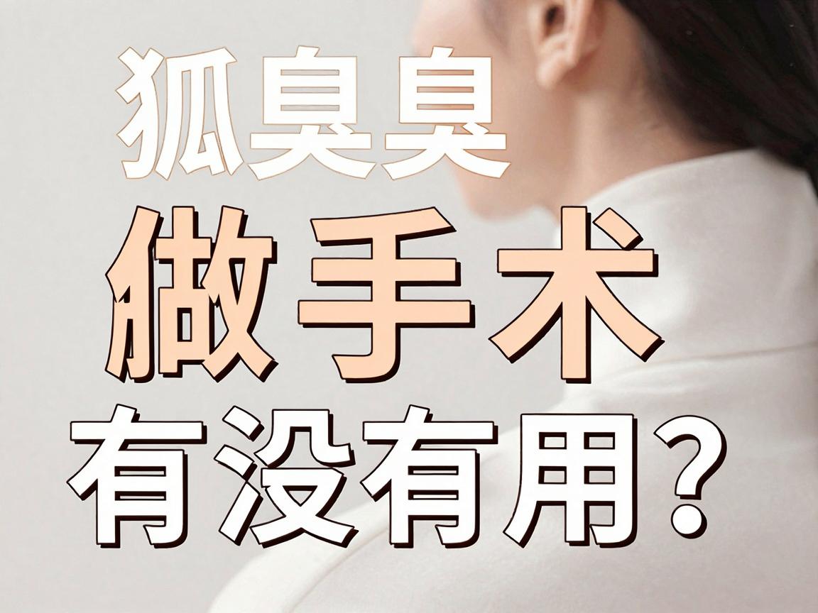 狐臭做手术有没有用？一文讲清腋臭手术的真实效果与适用人群