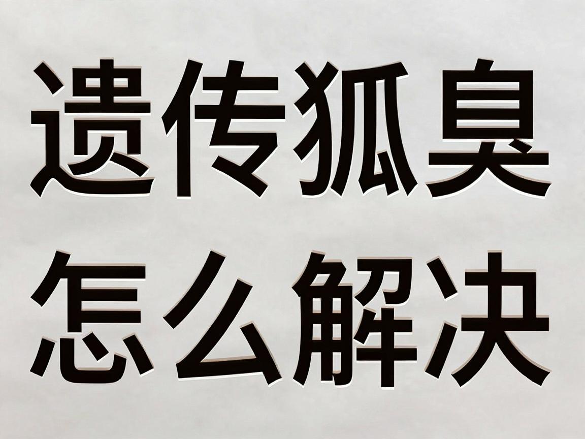 遗传狐臭怎么解决根除？从根源解决遗传狐臭的完整方案