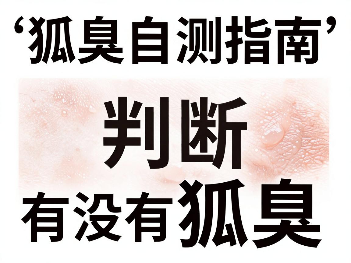 狐臭自测指南，三步判断自己有没有狐臭，告别狐臭尴尬
