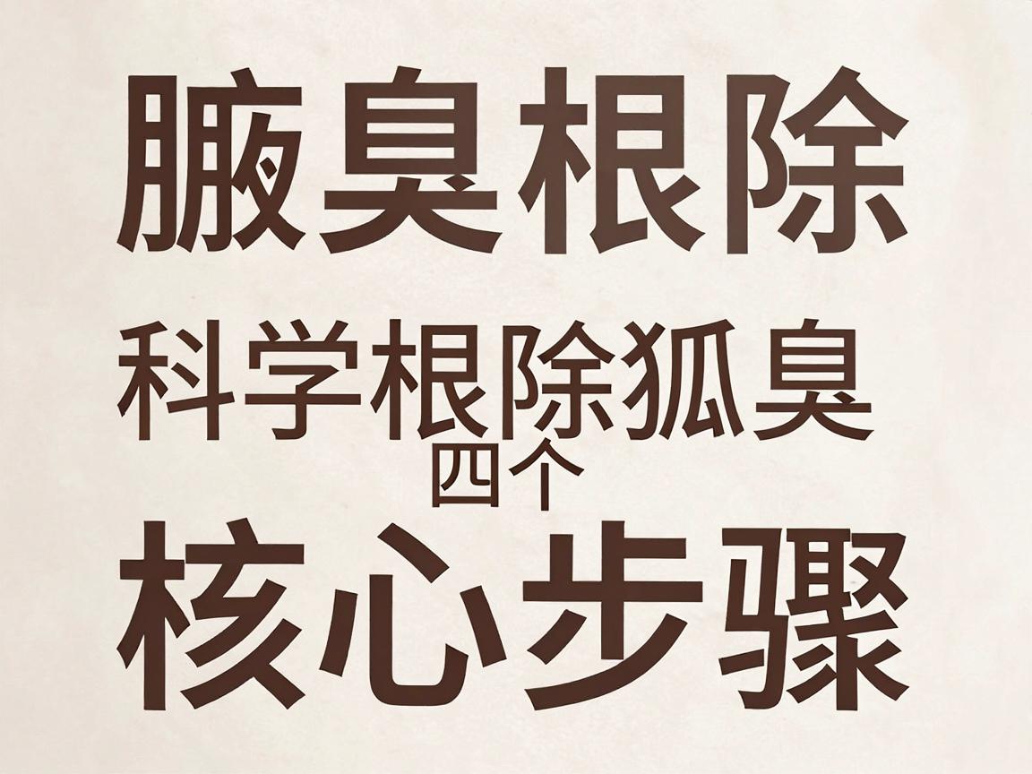 腋臭根除不是梦，科学根除狐臭的四个核心步骤，让你彻底告别狐臭尴尬