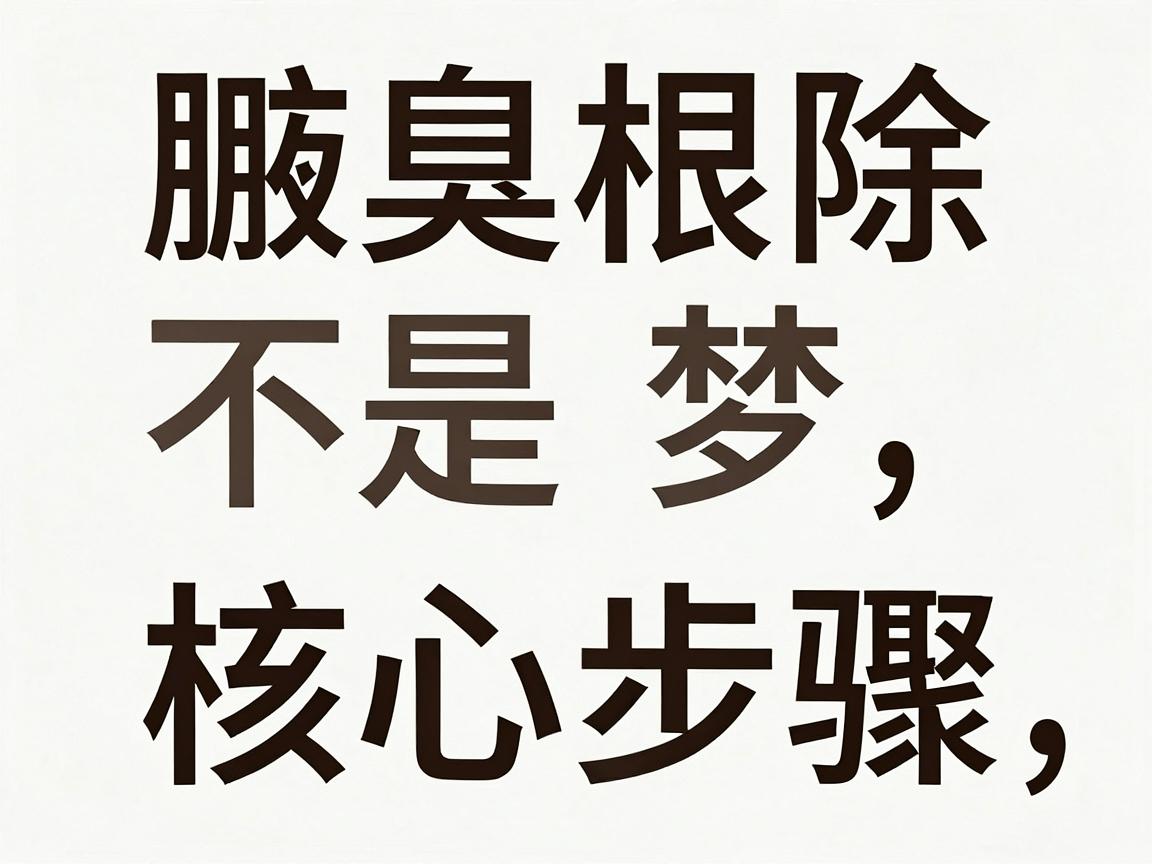 腋臭根除不是梦，科学根除狐臭的四个核心步骤，让你彻底告别狐臭尴尬