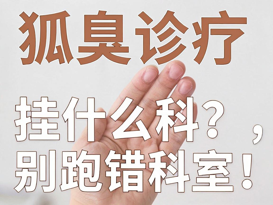 狐臭挂什么科？别跑错科室！狐臭诊疗，带你一次搞懂挂号全流程