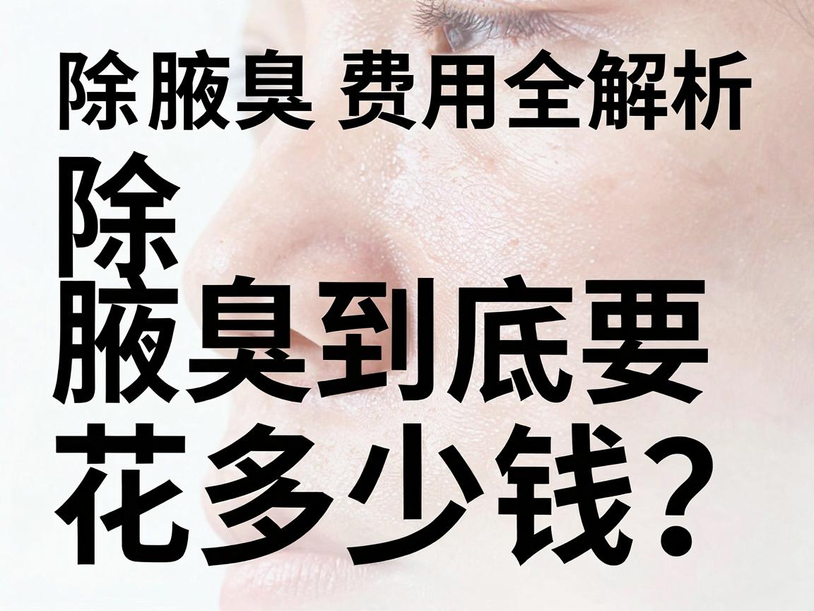 除腋臭到底要花多少钱？除腋臭费用全解析