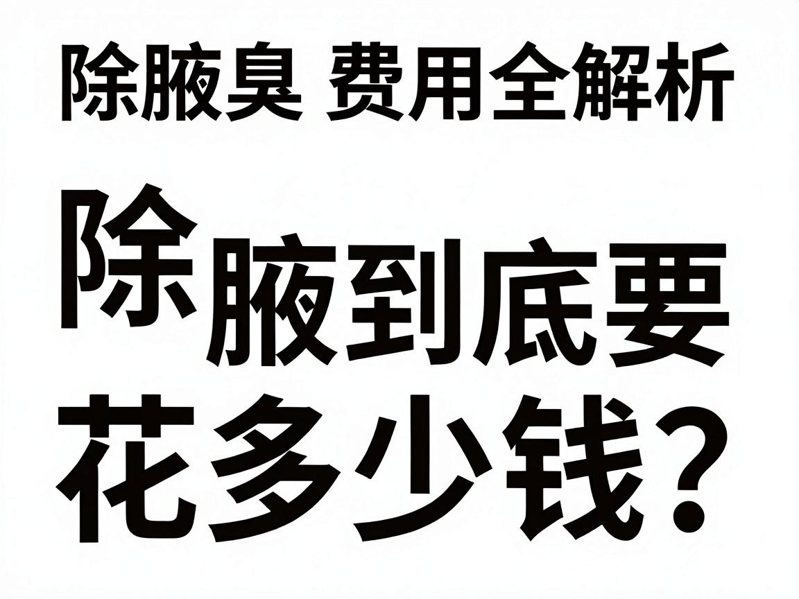 除腋臭到底要花多少钱？除腋臭费用全解析