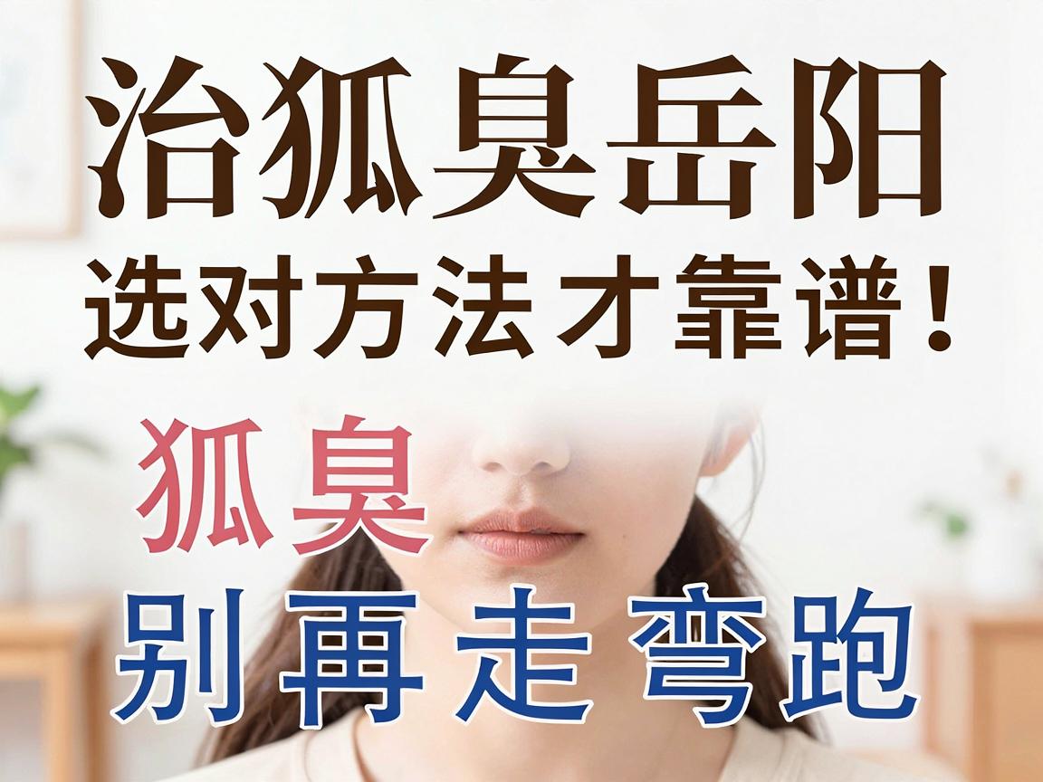 治狐臭岳阳，选对方法才靠谱！治狐臭别再走弯路