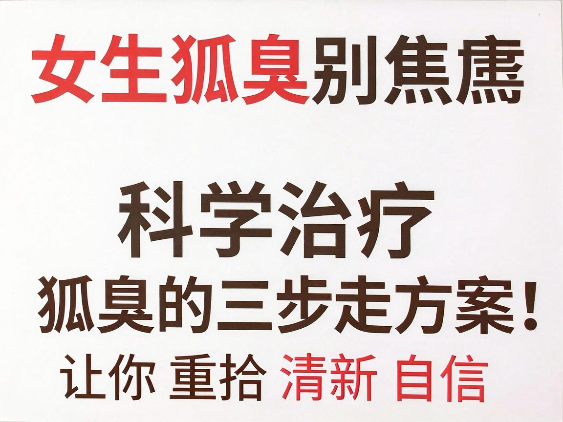 女生狐臭别焦虑，科学治疗狐臭的三步走方案，让你重拾清新自信
