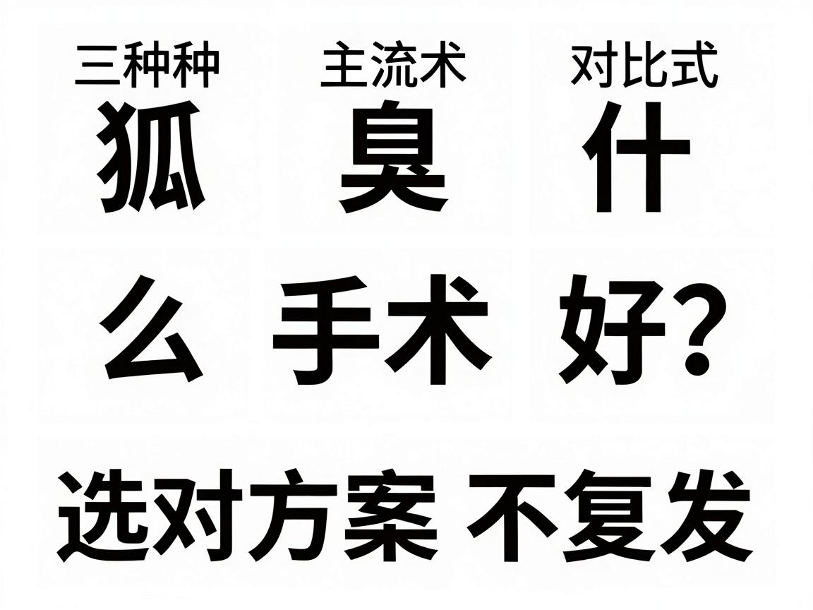 狐臭什么手术好？对比三种主流术式，选对方案不复发