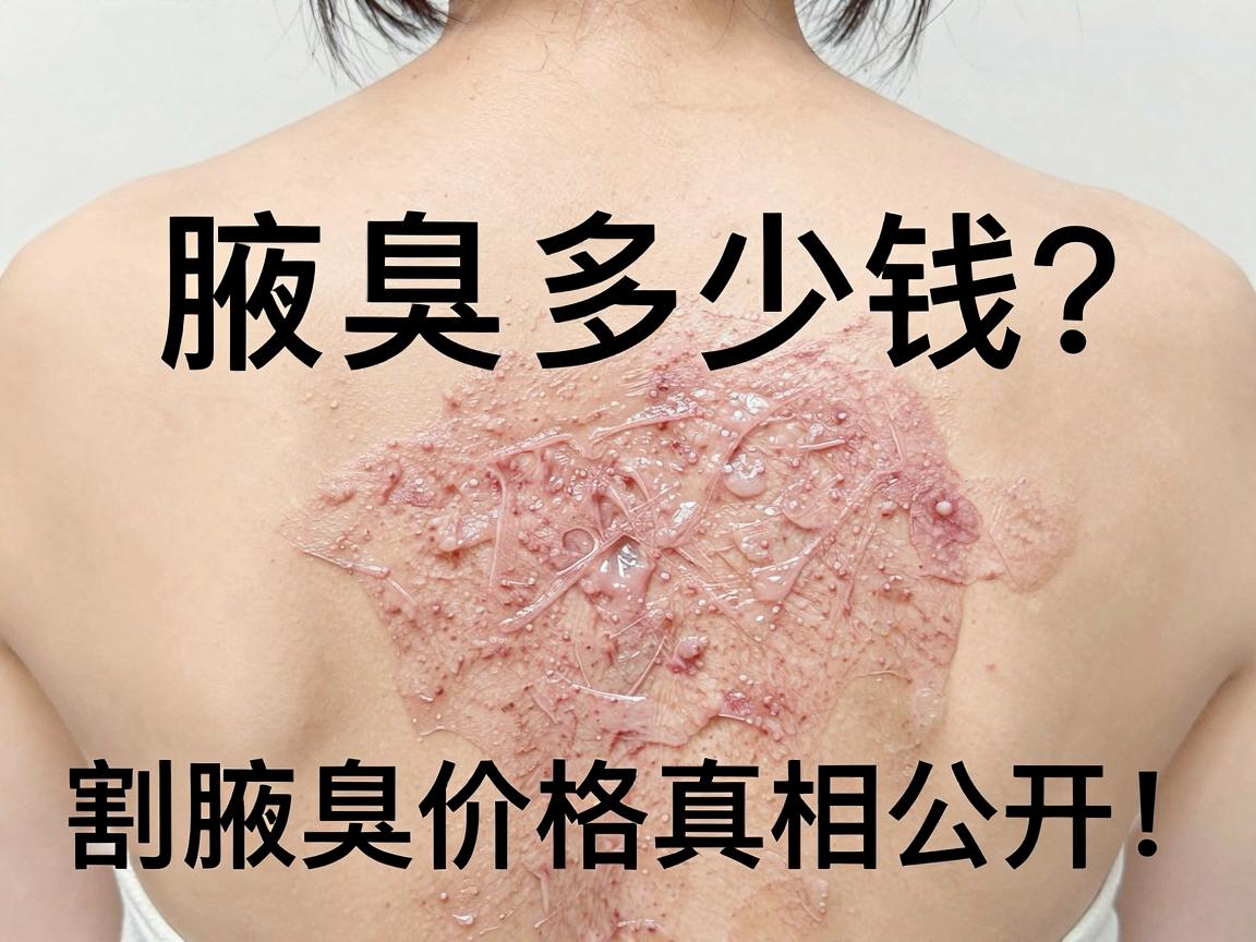 割腋臭多少钱？一文读懂割腋臭费用，割腋臭价格真相大公开！