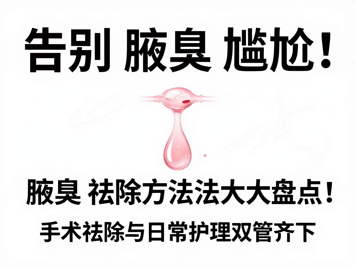 告别腋臭尴尬！腋臭祛除方法大盘点，手术祛除与日常护理双管齐下
