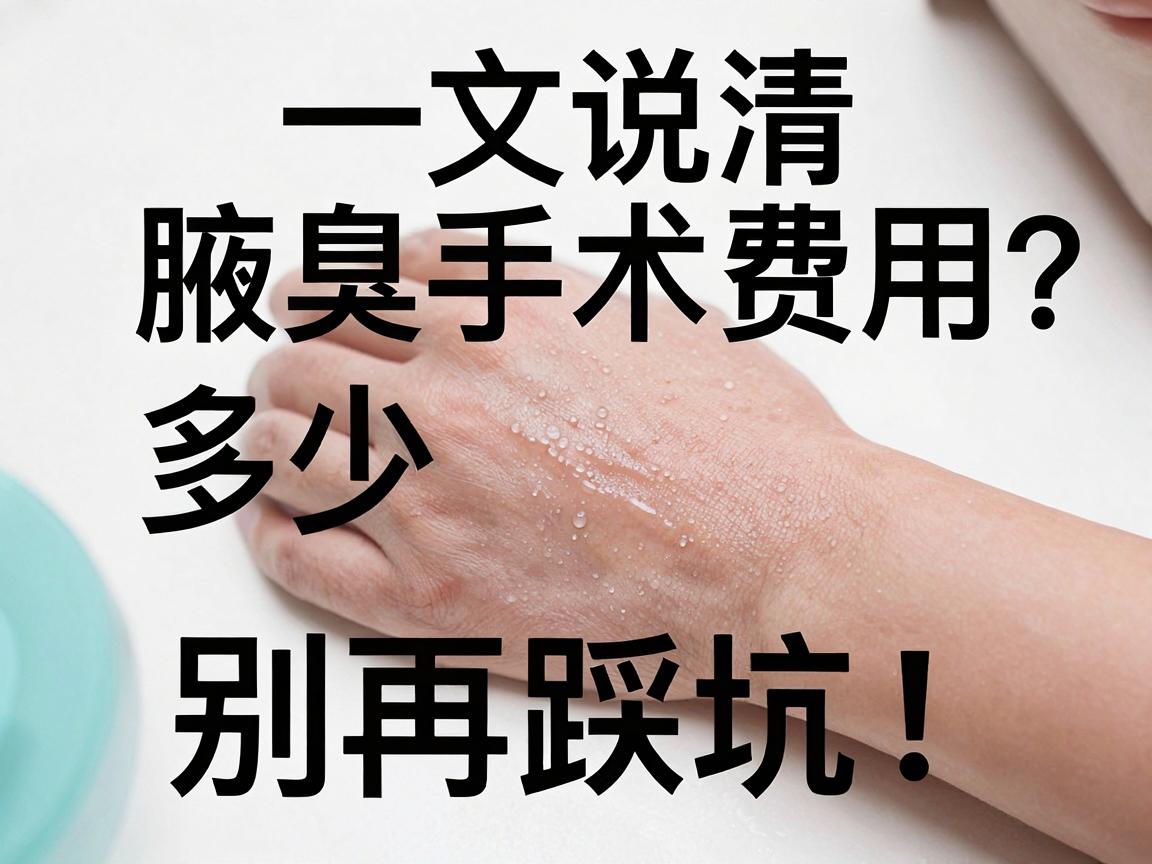 腋臭手术多少钱？一文说清腋臭手术费用，别再踩坑！