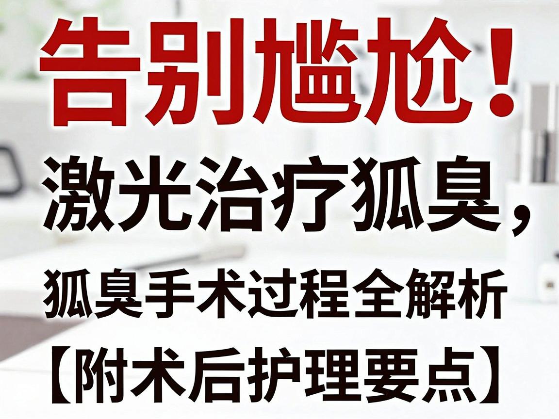 告别尴尬！激光治疗狐臭，狐臭手术过程全解析（附术后护理要点）