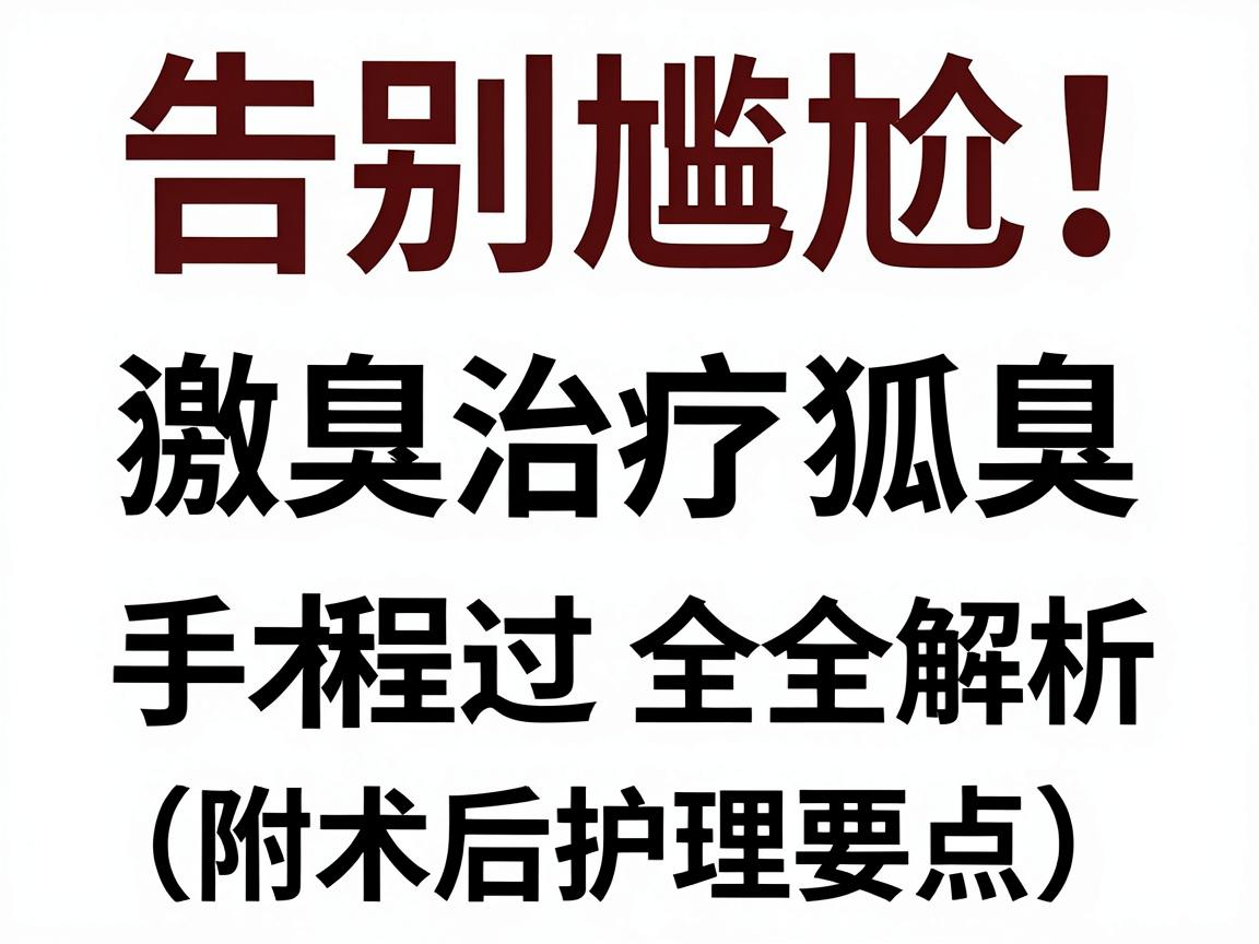 告别尴尬！激光治疗狐臭，狐臭手术过程全解析（附术后护理要点）
