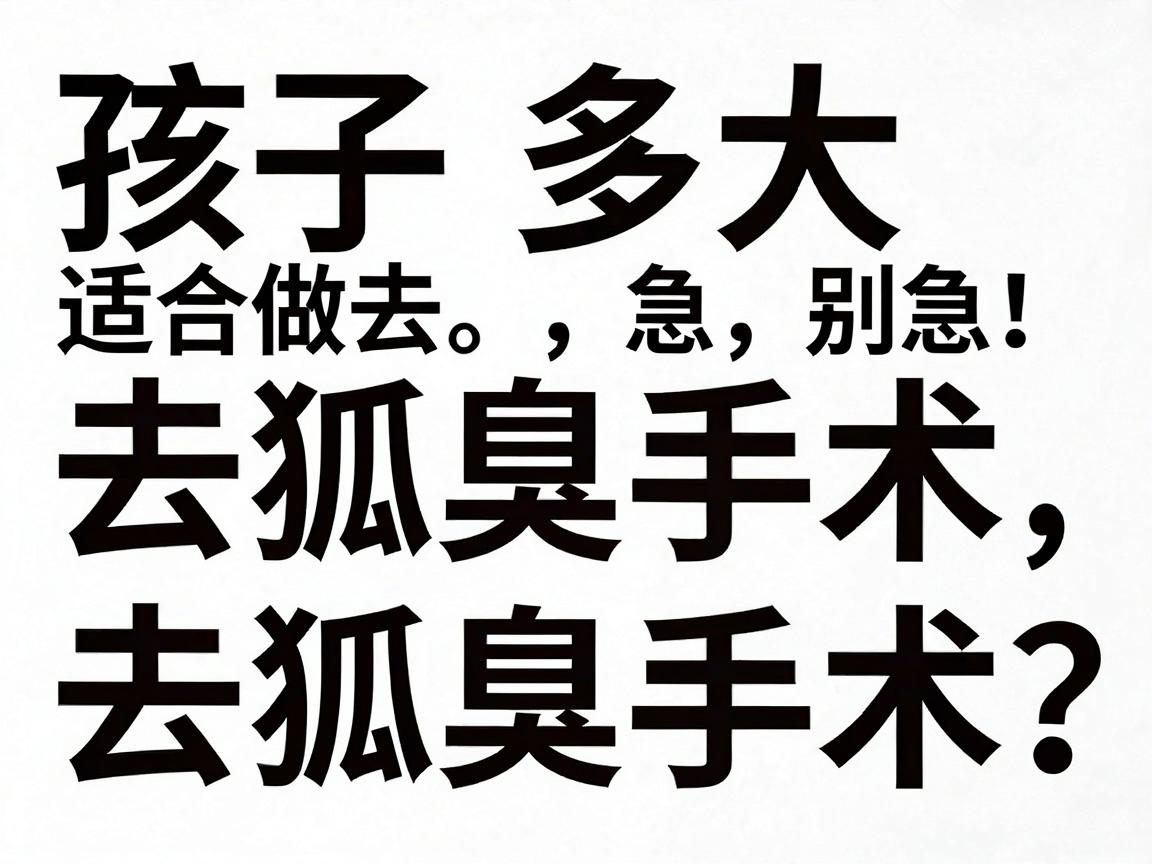 孩子多大适合做去狐臭手术?去狐臭手术,别急!先看这份年龄说明书 孩子多大适合做去狐臭手术?去狐臭手术,别急!先看这份年龄说明书