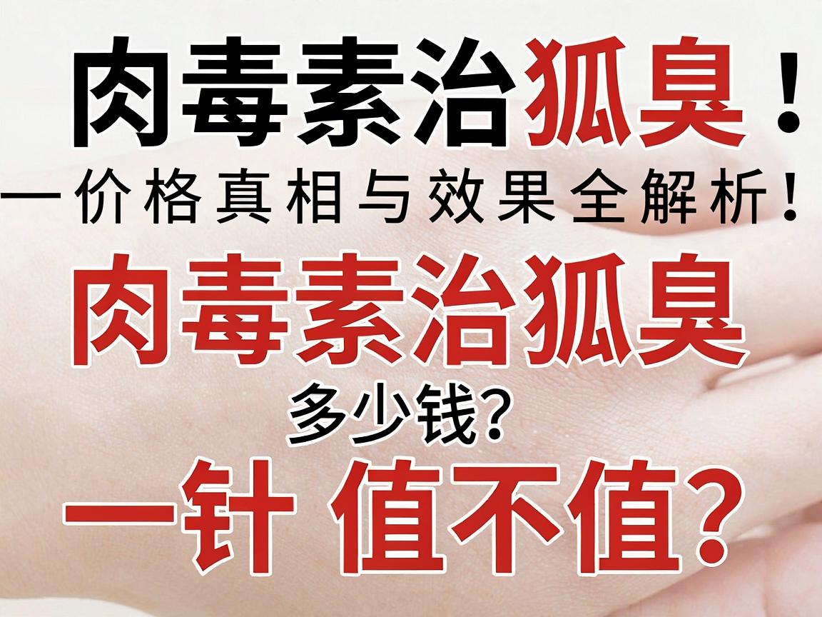 一针肉毒素治狐臭多少钱？价格真相与效果全解析，肉毒素治狐臭，一针值不值？