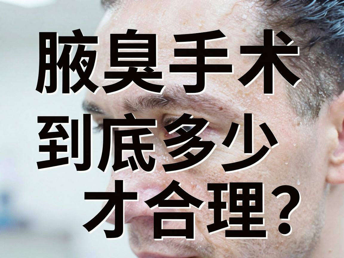 腋臭手术费用大揭秘！腋臭手术费用到底多少才合理？