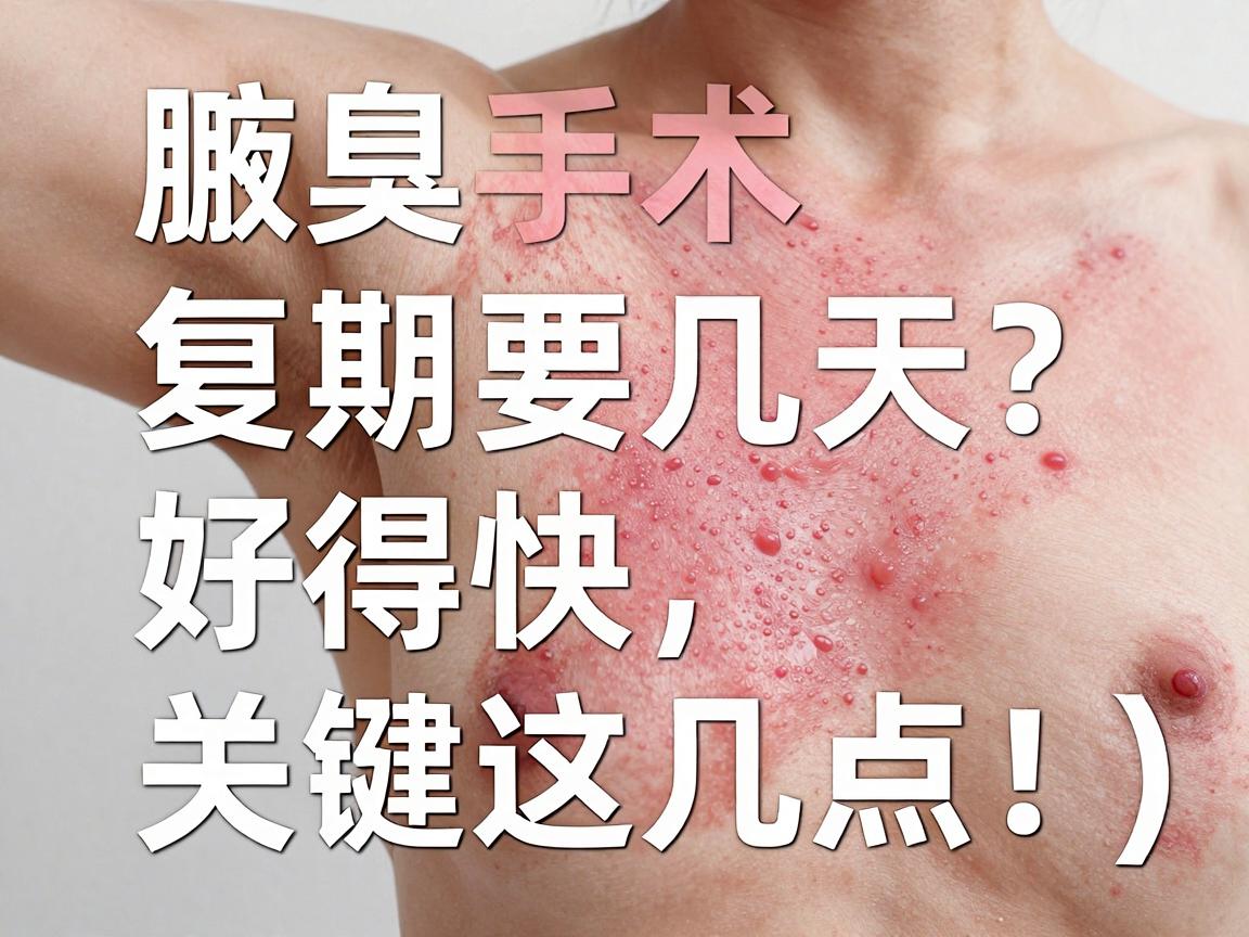 腋臭手术恢复期要几天？好得快，关键看这几点！腋臭手术恢复时间全解析）