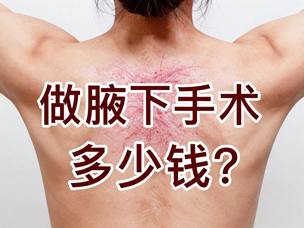 做腋下手术多少钱？一文拆解腋下手术价格与费用构成，助你避开价格陷阱