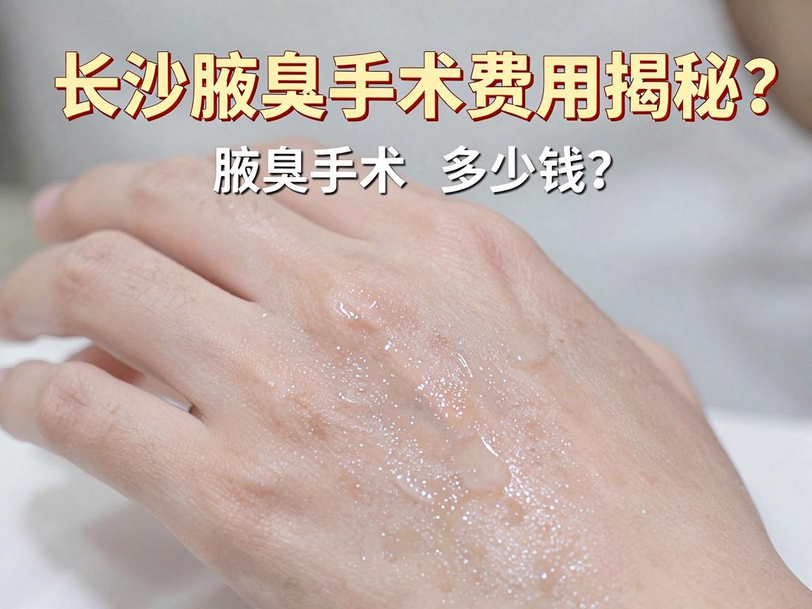 腋臭手术多少钱？长沙腋臭手术费用揭秘，别再被低价腋臭手术忽悠了