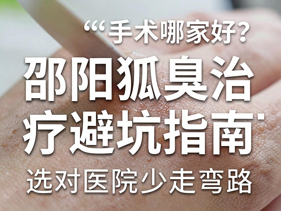邵阳狐臭手术医院哪家好?邵阳狐臭治疗避坑指南,选对医院少走弯路 邵阳狐臭手术医院哪家好?邵阳狐臭治疗避坑指南,选对医院少走弯路