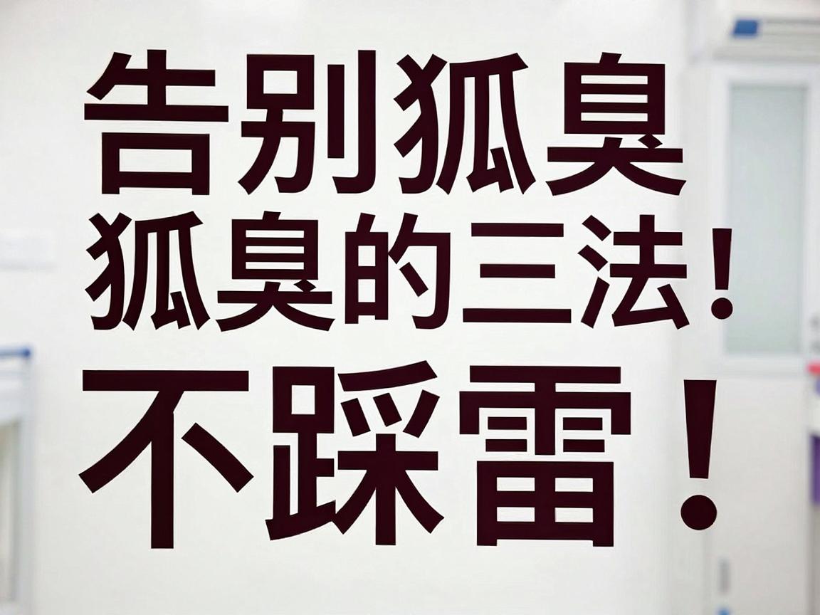 告别狐臭不踩雷！正确解决狐臭的三大科学方法，狐臭患者必看