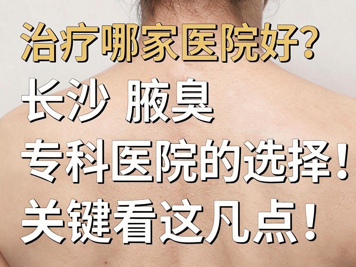 腋臭治疗哪家医院好?长沙腋臭专科医院的选择,关键看这几点! 腋臭治疗哪家医院好?长沙腋臭专科医院的选择,关键看这几点!