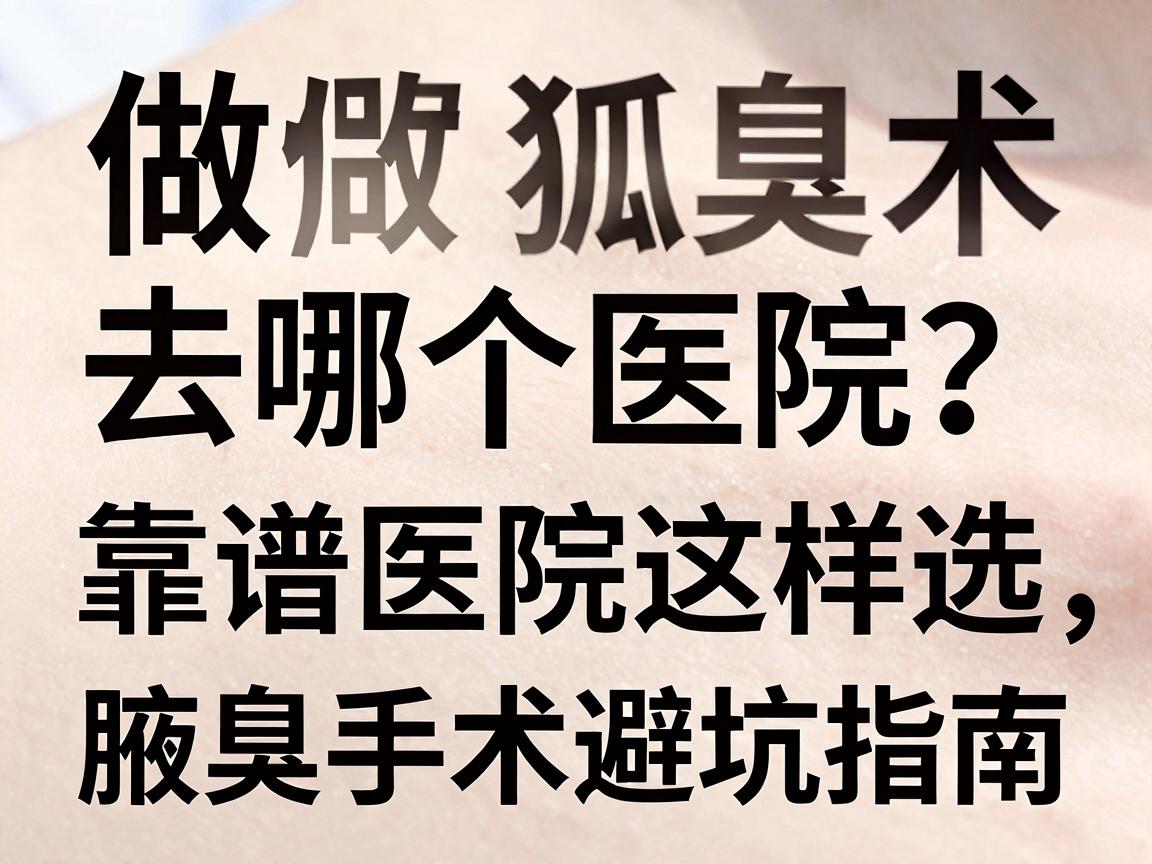 做狐臭手术去哪个医院?靠谱医院这样选,腋臭手术避坑指南 做狐臭手术去哪个医院?靠谱医院这样选,腋臭手术避坑指南