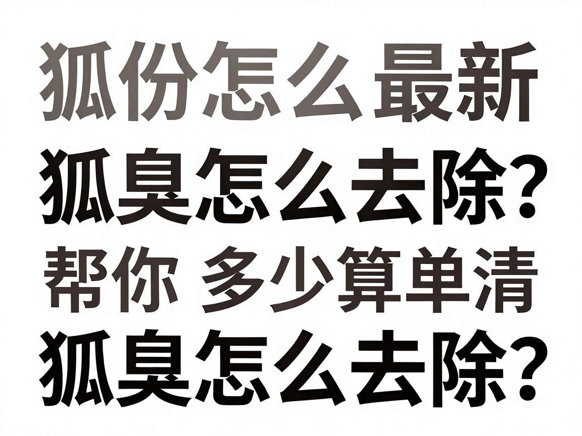 狐臭怎么去除多少钱？这份最新费用清单帮你算清狐臭怎么去除的每一步