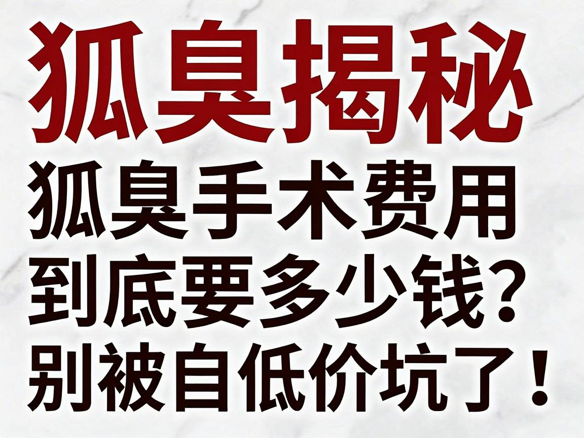 狐臭手术价格大揭秘,狐臭手术费用到底要多少钱?别被低价坑了! 狐臭手术价格大揭秘,狐臭手术费用到底要多少钱?别被低价坑了!