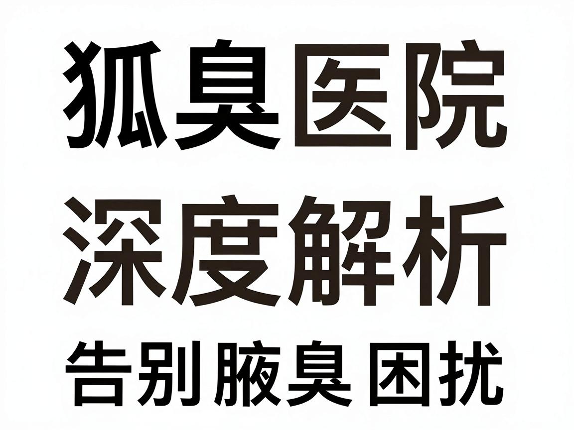 狐臭医院排名前十名深度解析,选对医院,告别腋臭困扰 狐臭医院排名前十名深度解析,选对医院,告别腋臭困扰