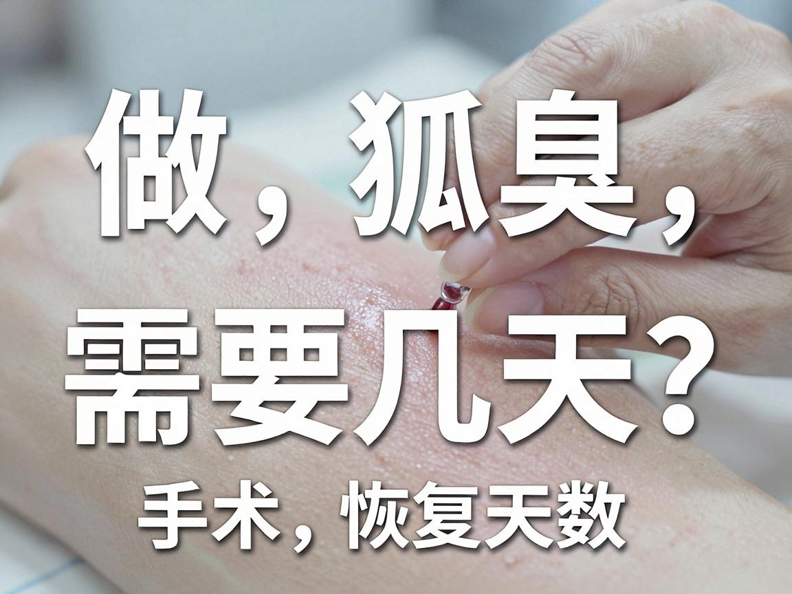 做狐臭手术需要几天？手术恢复天数与日程安排全解读