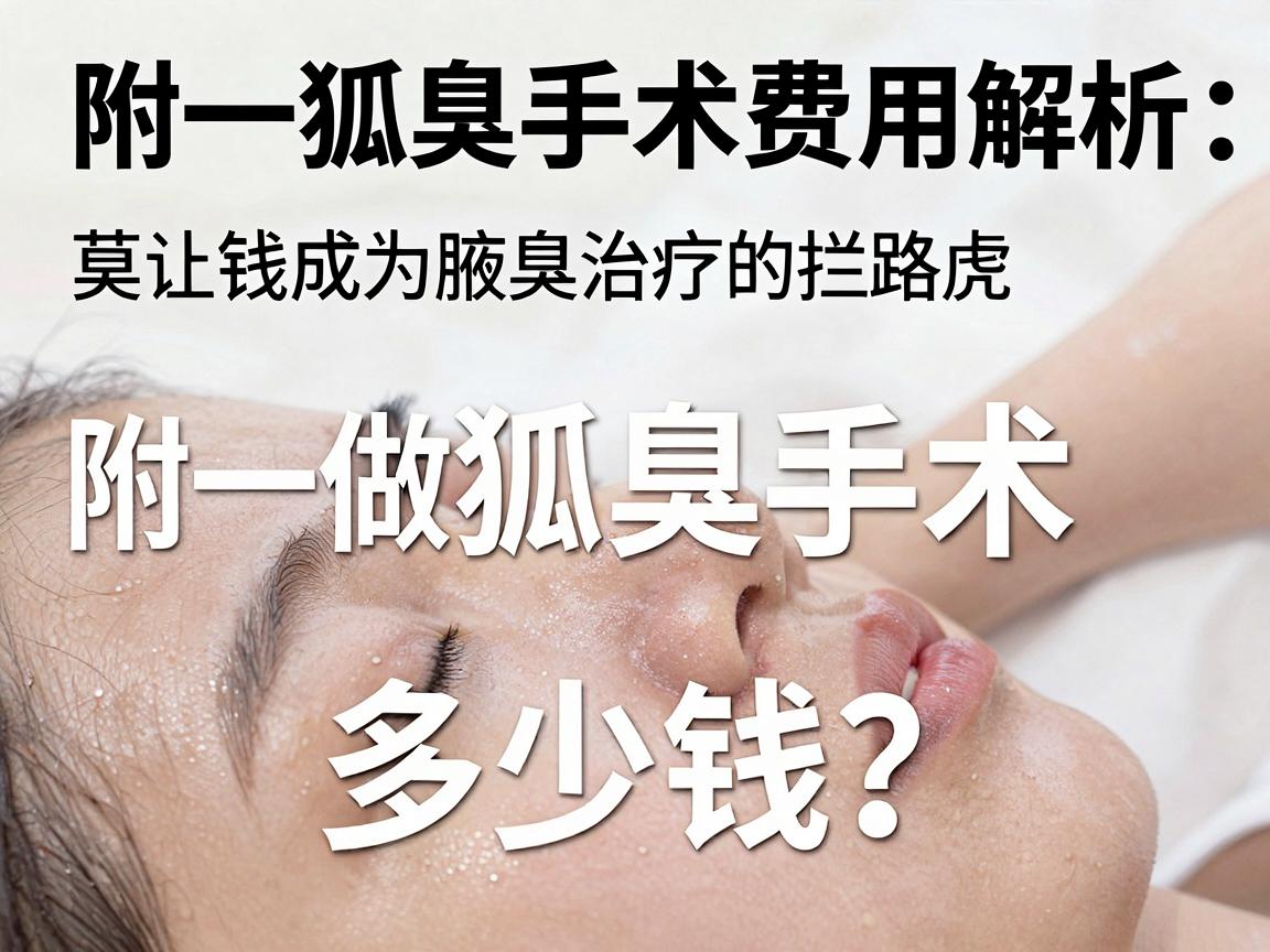 衡阳附一做狐臭手术，多少钱？附一狐臭手术费用解析，莫让钱成为腋臭治疗的拦路虎