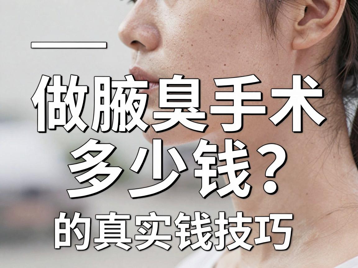 做腋臭多少钱？一文说清做腋臭手术的真实费用与省钱技巧
