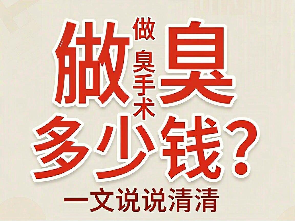 做腋臭多少钱？一文说清做腋臭手术的真实费用与省钱技巧