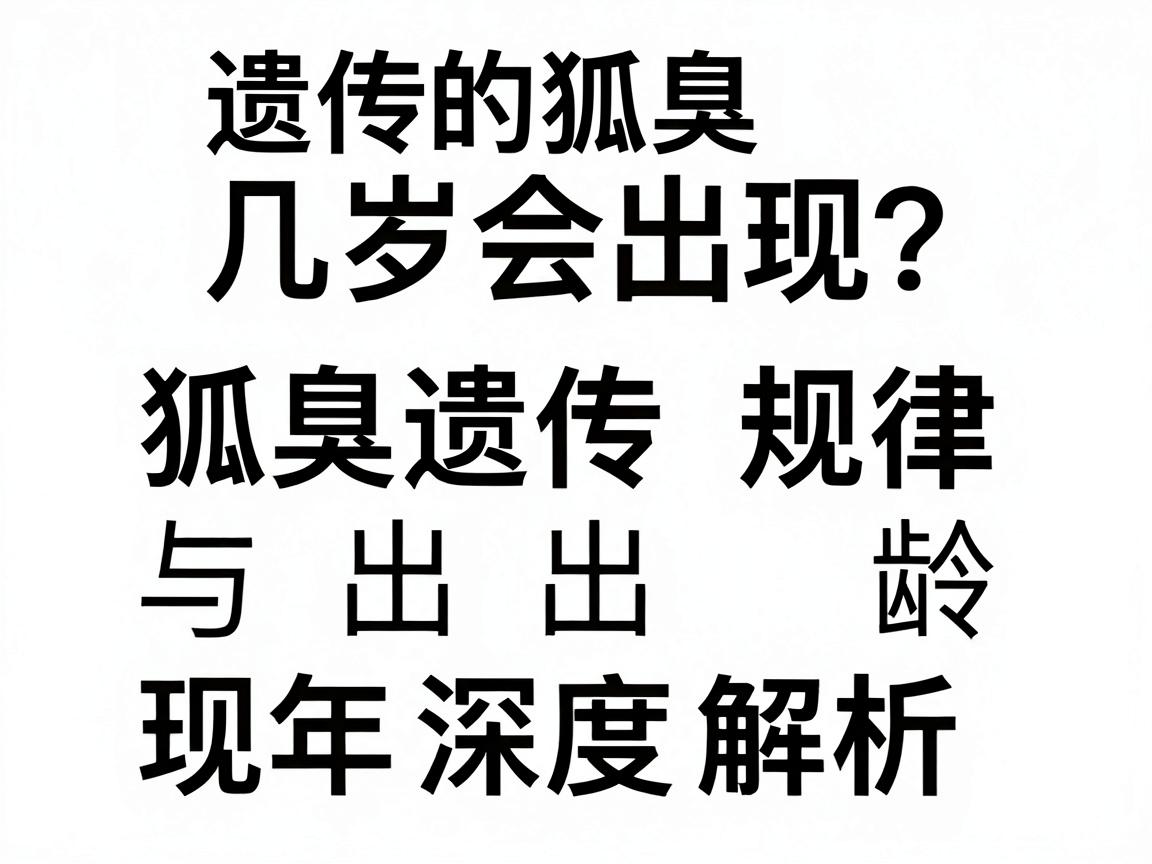 遗传的狐臭几岁会出现?狐臭遗传规律与出现年龄深度解析 遗传的狐臭几岁会出现?狐臭遗传规律与出现年龄深度解析