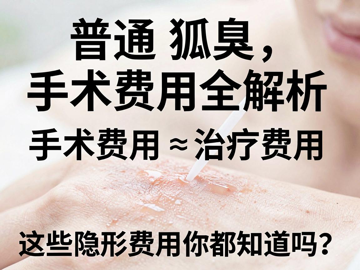 普通狐臭手术费用全解析，手术费用≠治疗费用，这些隐形费用你都知道吗？