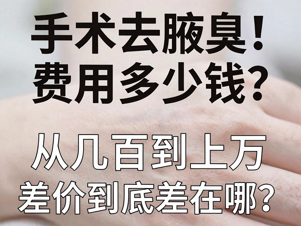 手术去腋臭多少钱？手术去腋臭费用全解析，从几百到上万，差价到底差在哪？