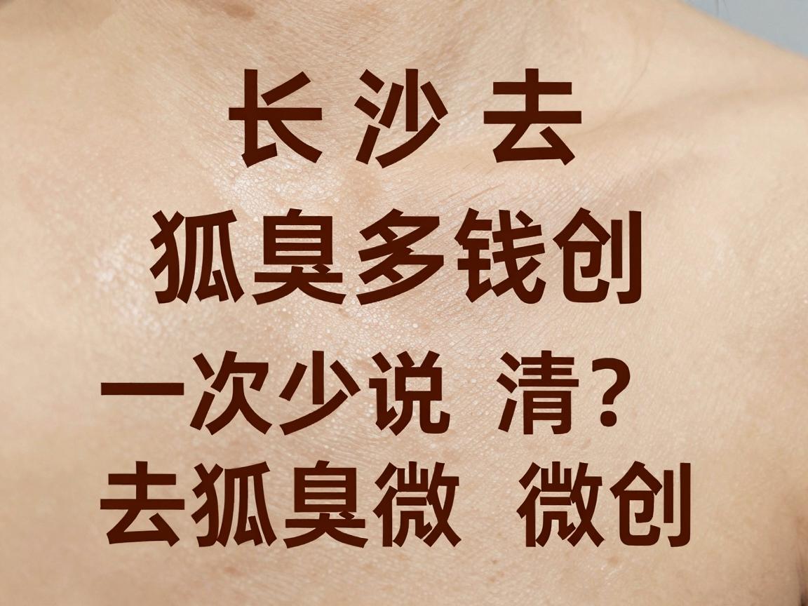 长沙去狐臭微创多少钱？一次说清去狐臭微创的费用与真相