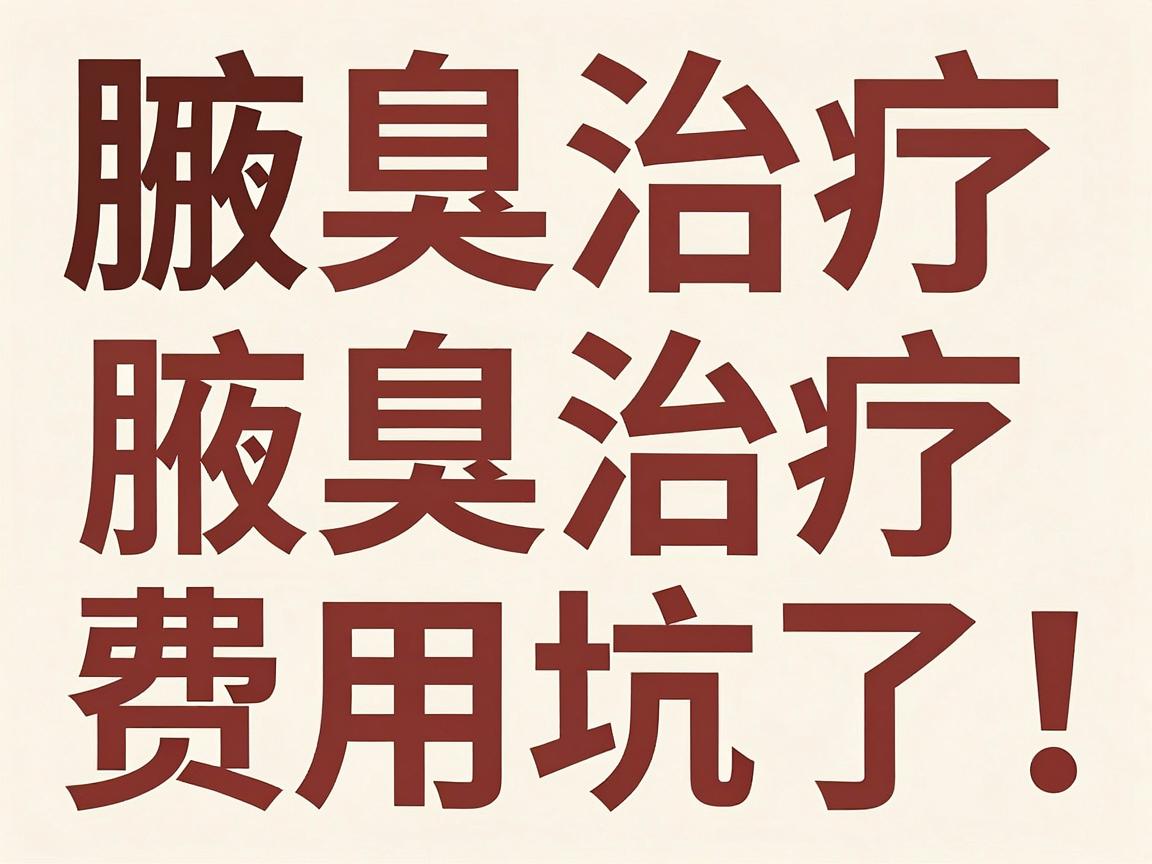 腋臭治疗费用大揭秘，别再被低价腋臭治疗费用坑了！这份真实腋臭治疗费用清单请收好
