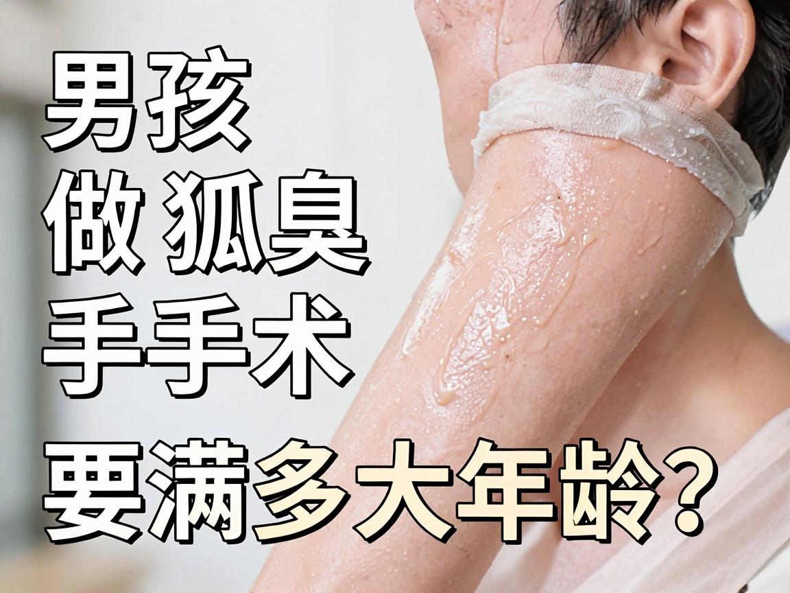 男孩做狐臭手术要满多大年龄？手术年龄不是唯一标准，这篇说透年龄与手术的适配度