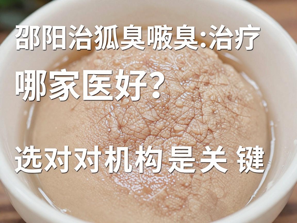 邵阳治狐臭哪家医院好？邵阳狐臭治疗选对机构是关键