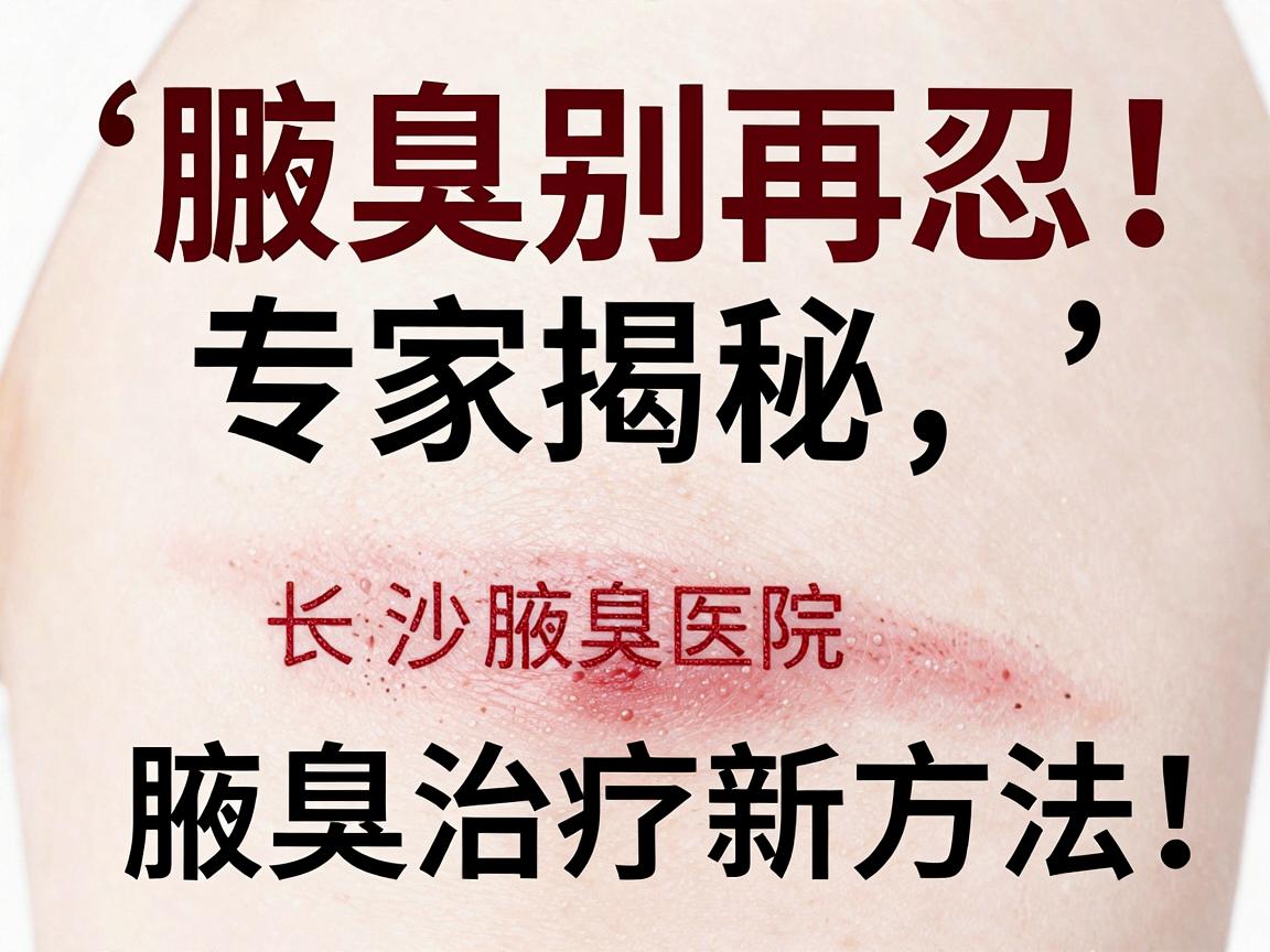 腋臭别再忍!长沙腋臭医院专家揭秘,腋臭治疗新方法,让你彻底告别腋臭尴尬 腋臭别再忍!长沙腋臭医院专家揭秘,腋臭治疗新方法,让你彻底告别腋臭尴尬