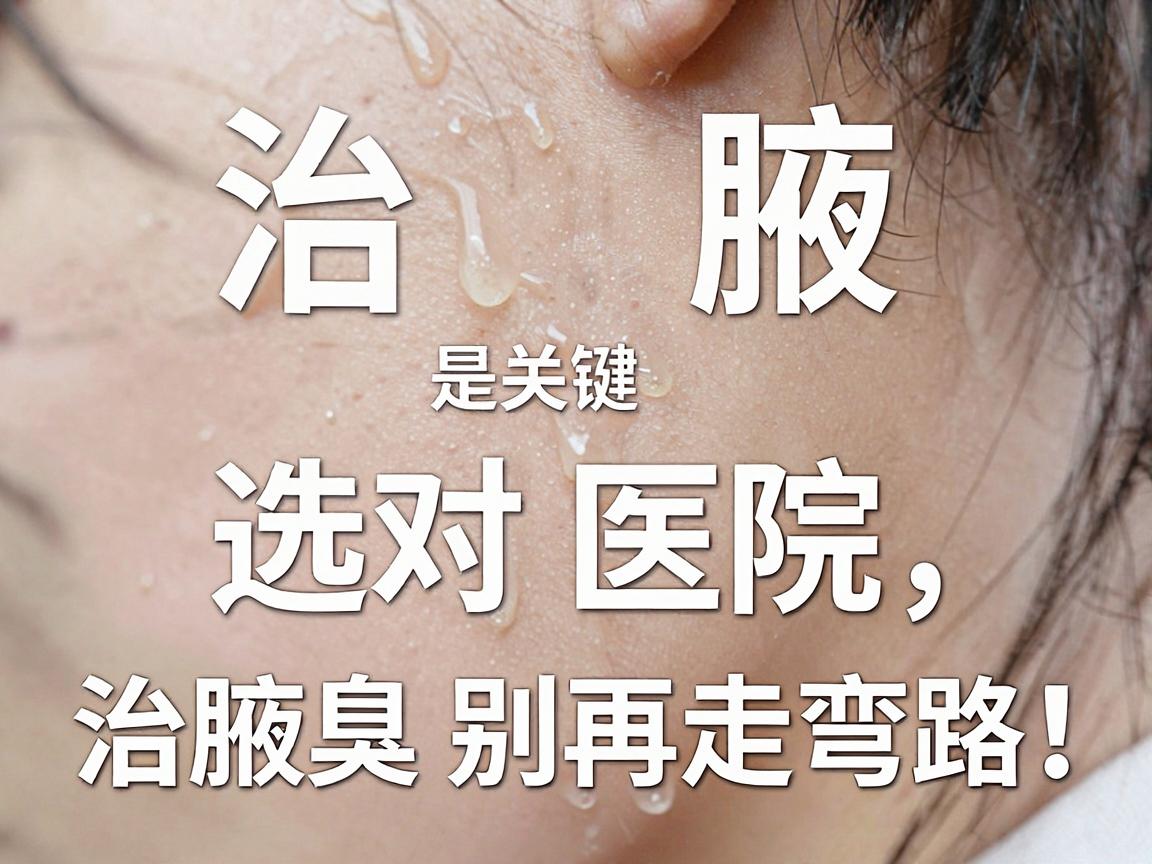 治腋臭选对医院是关键，治腋臭别再走弯路，治腋臭科学选院指南