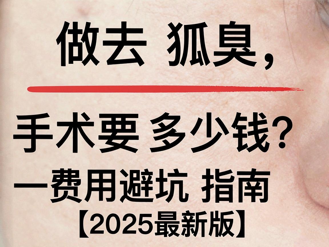 做去狐臭手术要多少钱？一文讲清费用构成与避坑指南（2025最新版）
