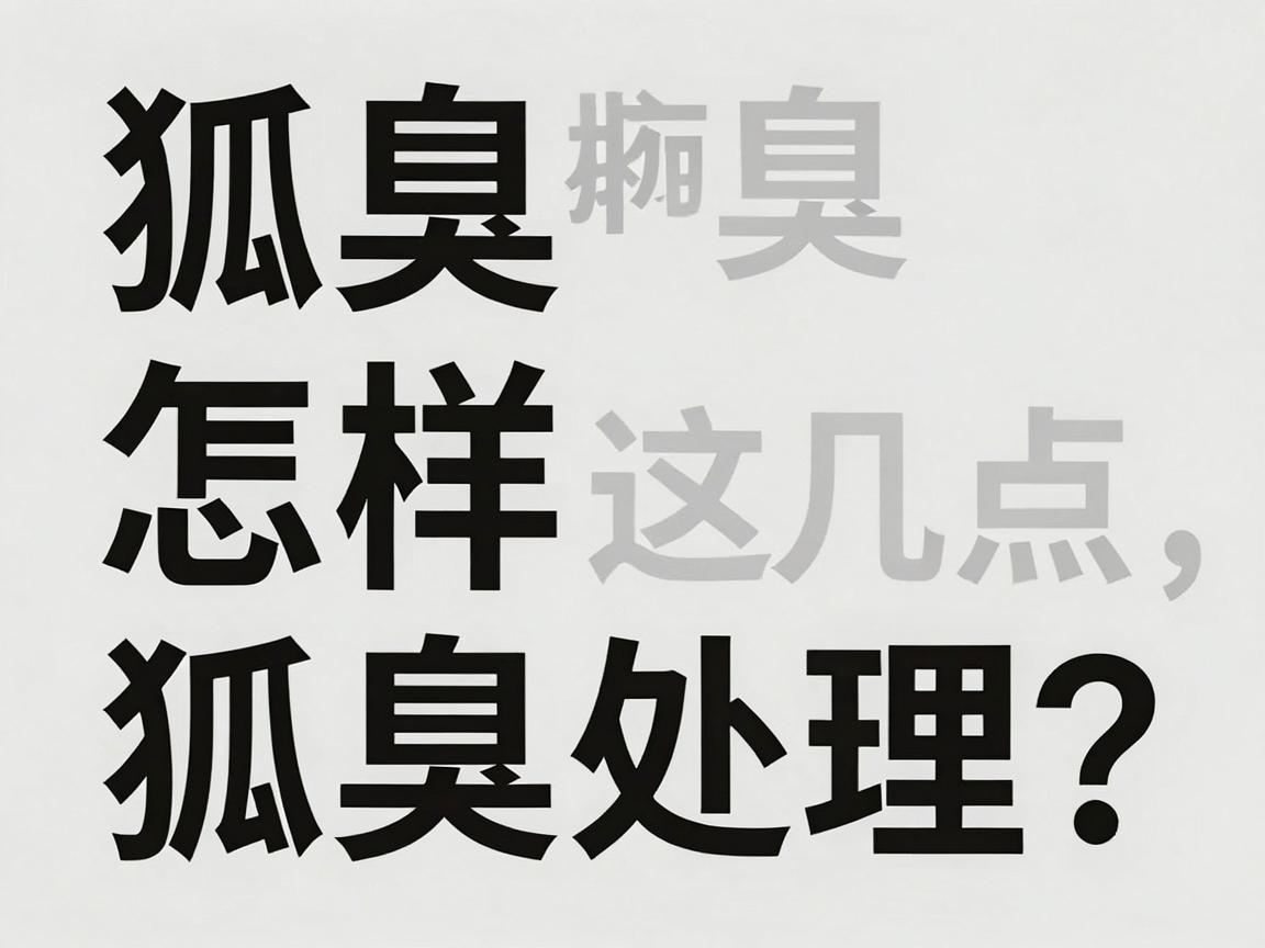 狐臭怎样处理?学会这几点,轻松告别狐臭困扰 狐臭怎样处理?学会这几点,轻松告别狐臭困扰