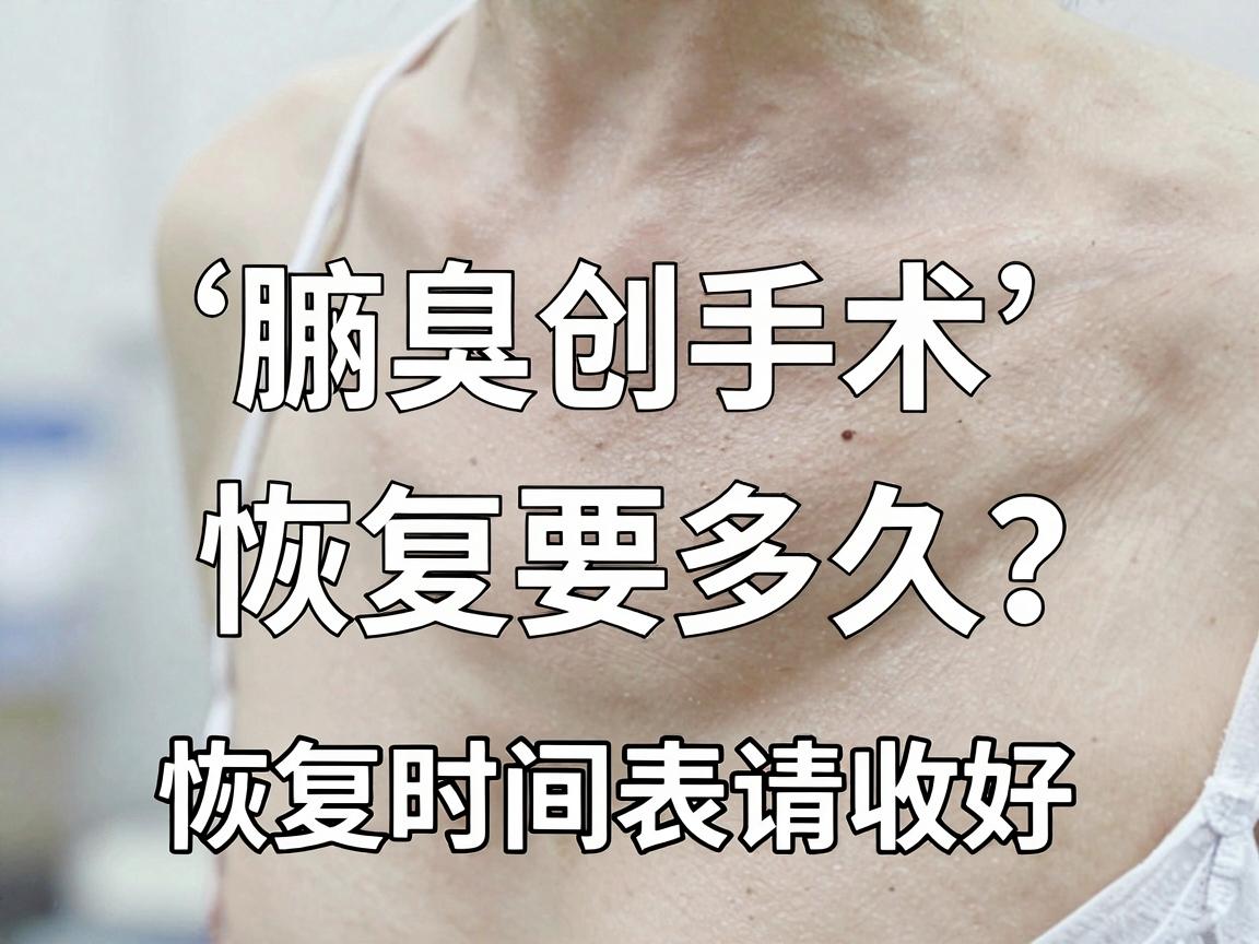 腋臭微创手术恢复要多久？这份恢复时间表请收好