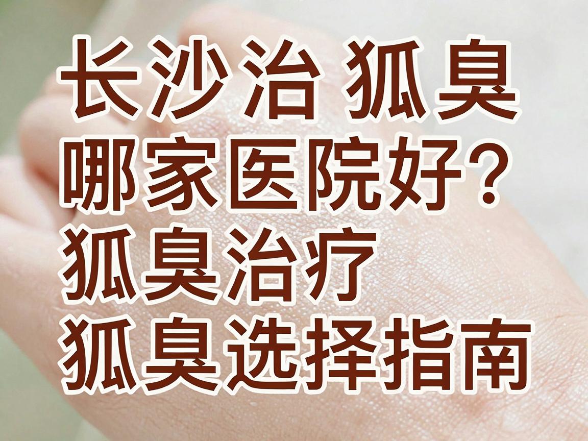 长沙治狐臭哪家医院好？狐臭治疗医院选择指南